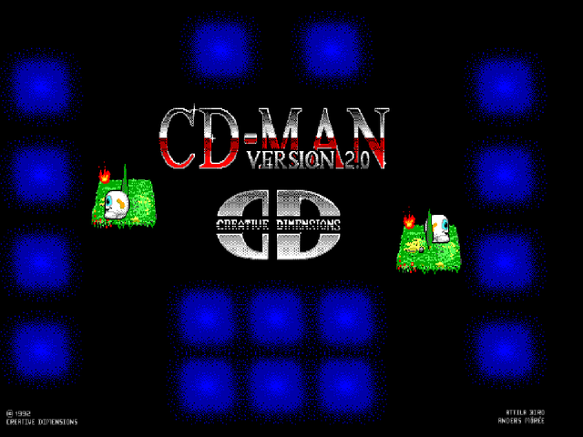 CD-Man Version 2.0 (1992) title screen