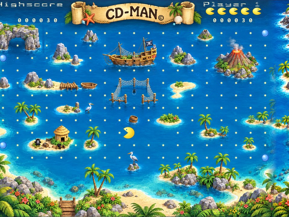 CD-Man Version 3: the South Pacific in the new HD artwork